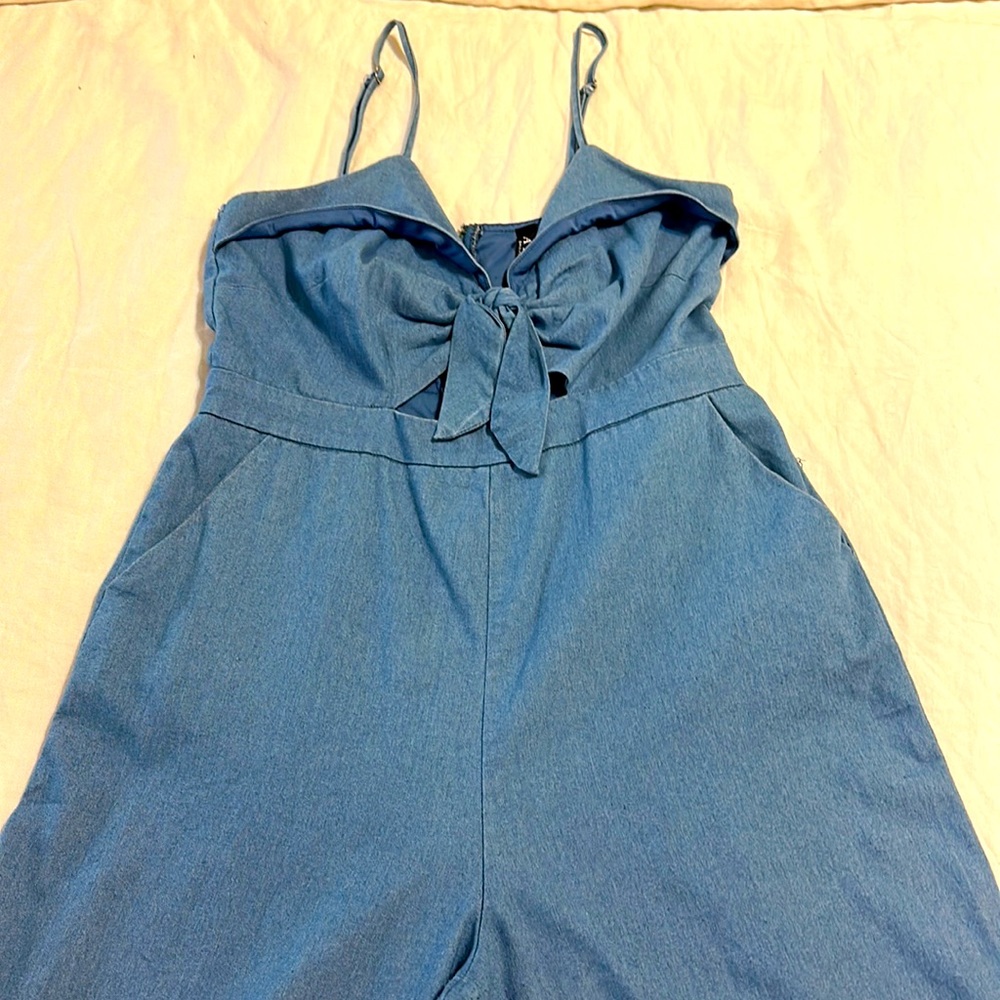 Blue Romper Pant Jumpsuit
